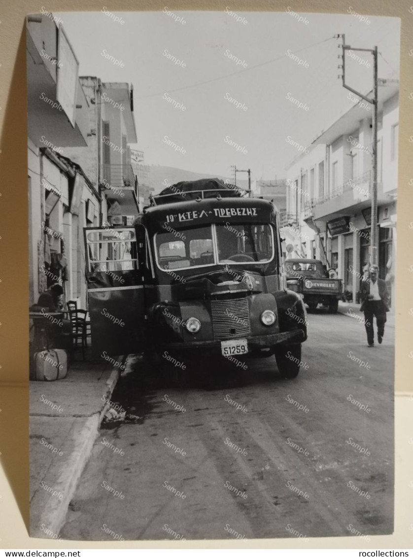 Greece Photo 1963. Bus Line KTEL PREVEZA At IGOUMENITSA. - Europa