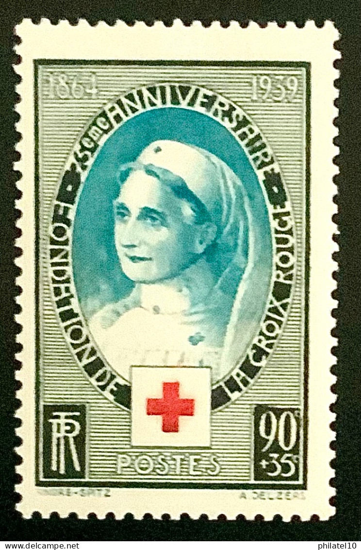 1939 FRANCE N 422 75eme ANNIVERSAIRE FONDATION DE LA CROIX ROUGE - NEUF* - Ungebraucht