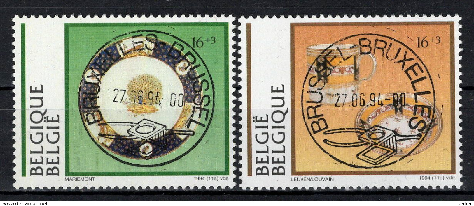 BELGIE: COB 2566/2567 GESTEMPELD. - Gebraucht