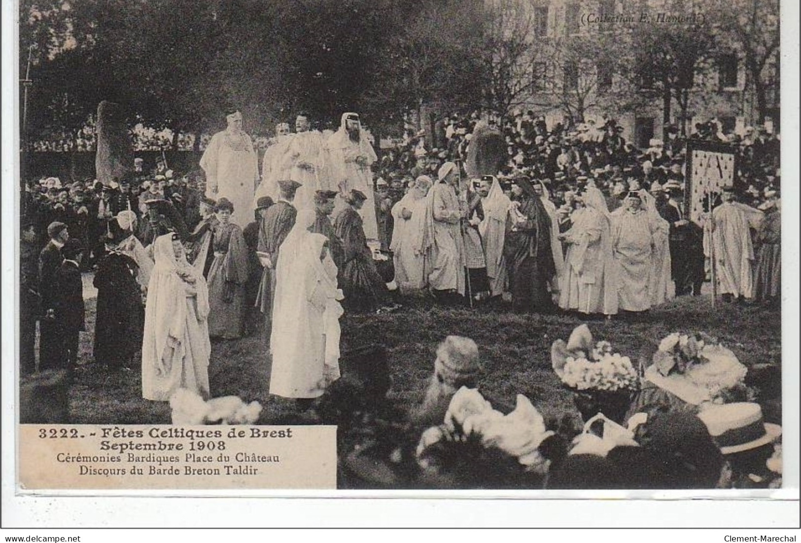 BREST : Fêtes Celtiques - Septembre1908 - Cérémonie Bardique Place Du Château - Très Bon état - Brest