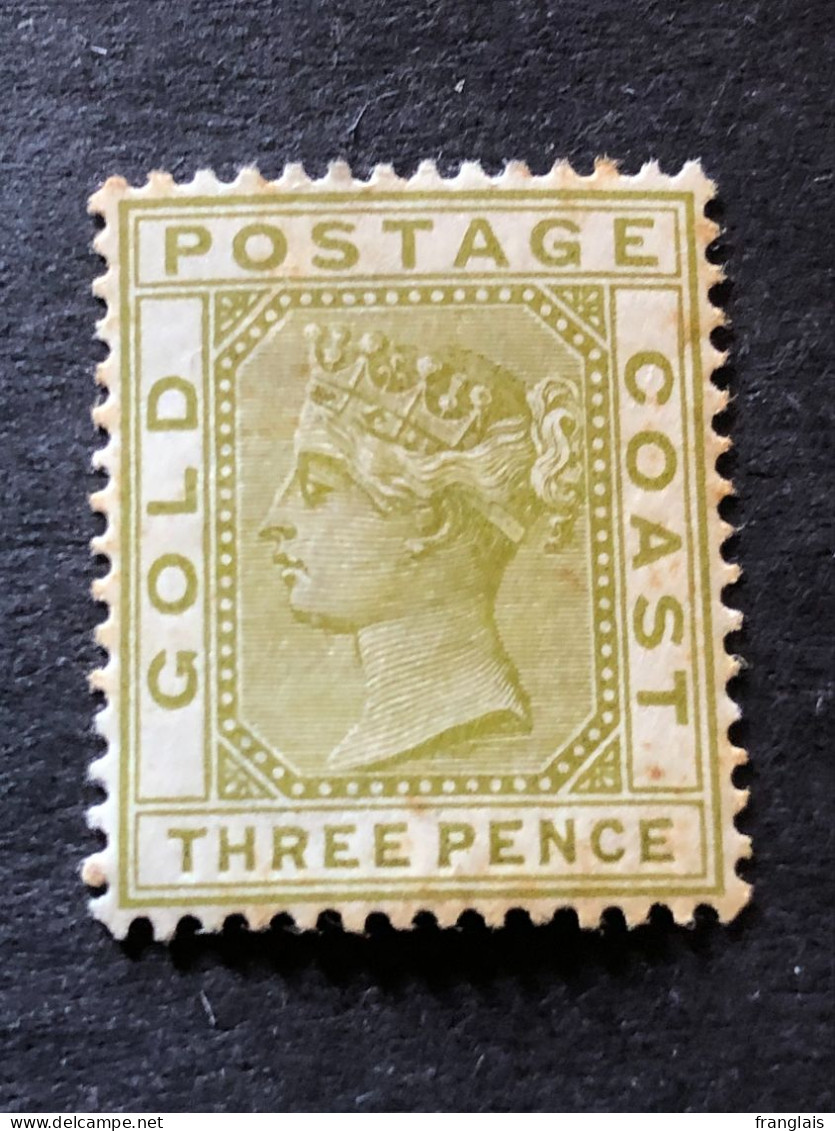 GOLD COAST SG 15    3d Olive Yellow  MH* - Goldküste (...-1957)