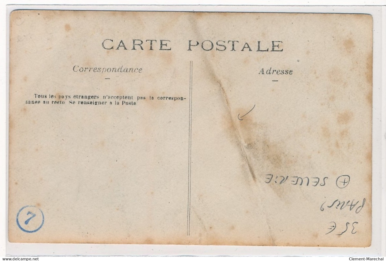 CARTE PHOTO A LOCALISER : Paris(?) Sellerie - Etat - Foto's