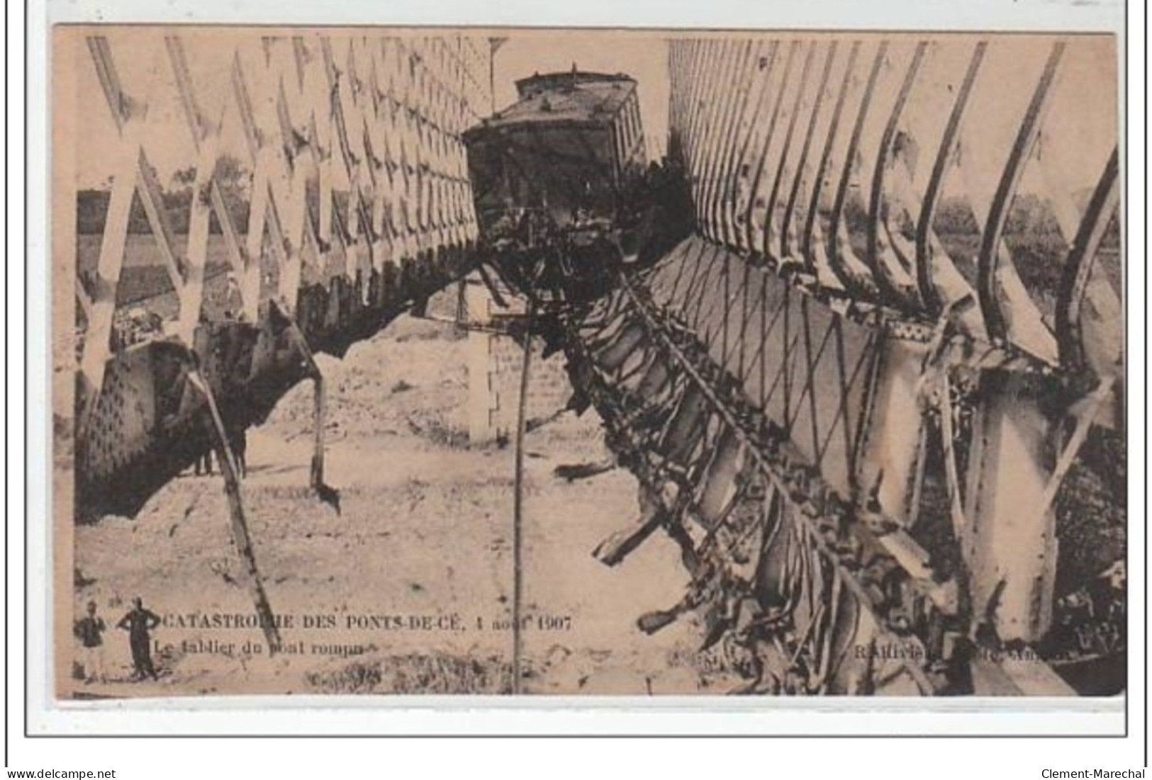 CATASTROPHE DES PONTS DE CE : 4 Août 1907 - Le Tablier Du Pont Rompu - Très Bon état - Other & Unclassified