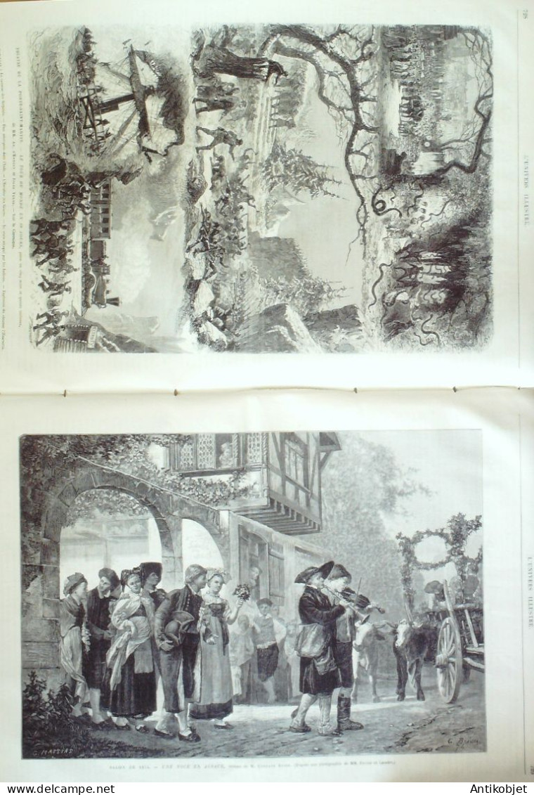 L'Univers Illustré 1874 N°1025 Pakistan Lahore Alsace Noce Espagne Puycerda Turenne Chasse Loutre - 1850 - 1899
