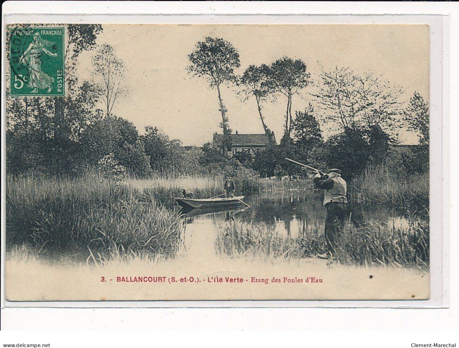 BALLANCOURT : L'Ile Verte, Etang Des Poules D'eau - état - Ballancourt Sur Essonne