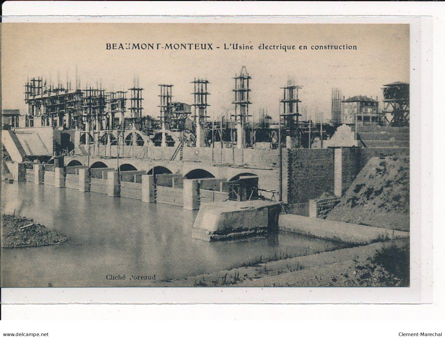 BEAUMONT-MONTEUX : L'Usine électrique En Construction - Très Bon état - Other & Unclassified