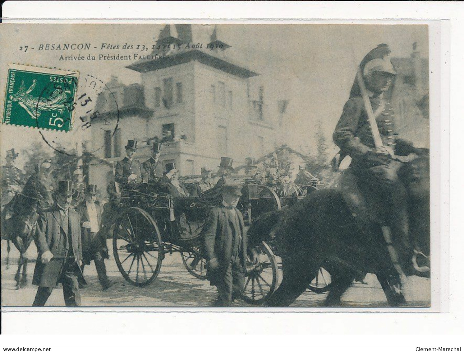 BESANçON : Fêtes Des 13,14,15 Août 1910, Arrivée Du Président Fallières - Très Bon état - Besancon