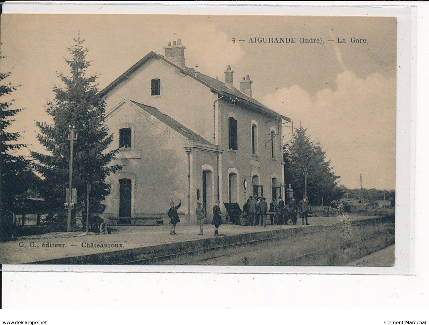 AIGURANDE : La Gare - Très Bon état - Other & Unclassified