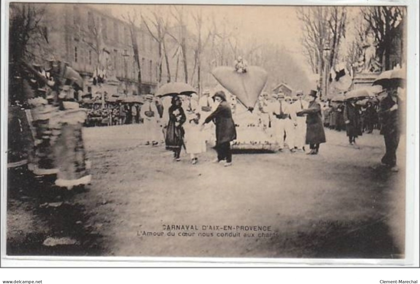 AIX : Carnaval D'Aix 1914 - L'amour Du Coeur Nous Conduit Aux Chants - Très Bon état - Aix En Provence