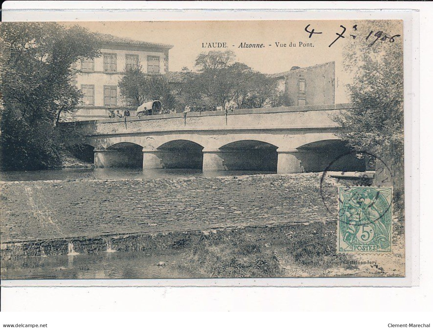 ALZONNE : Vue Du Pont - Très Bon état - Sonstige & Ohne Zuordnung