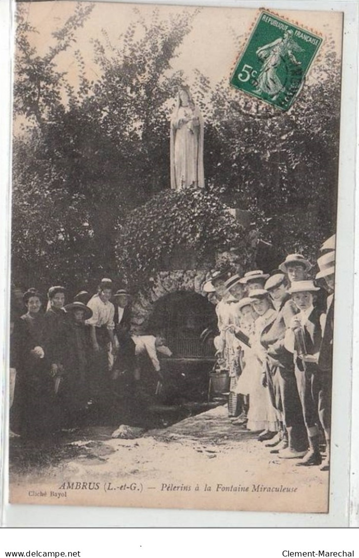 AMBRUS : Pèlerins à La Fontaine Miraculeuse - Très Bon état - Other & Unclassified