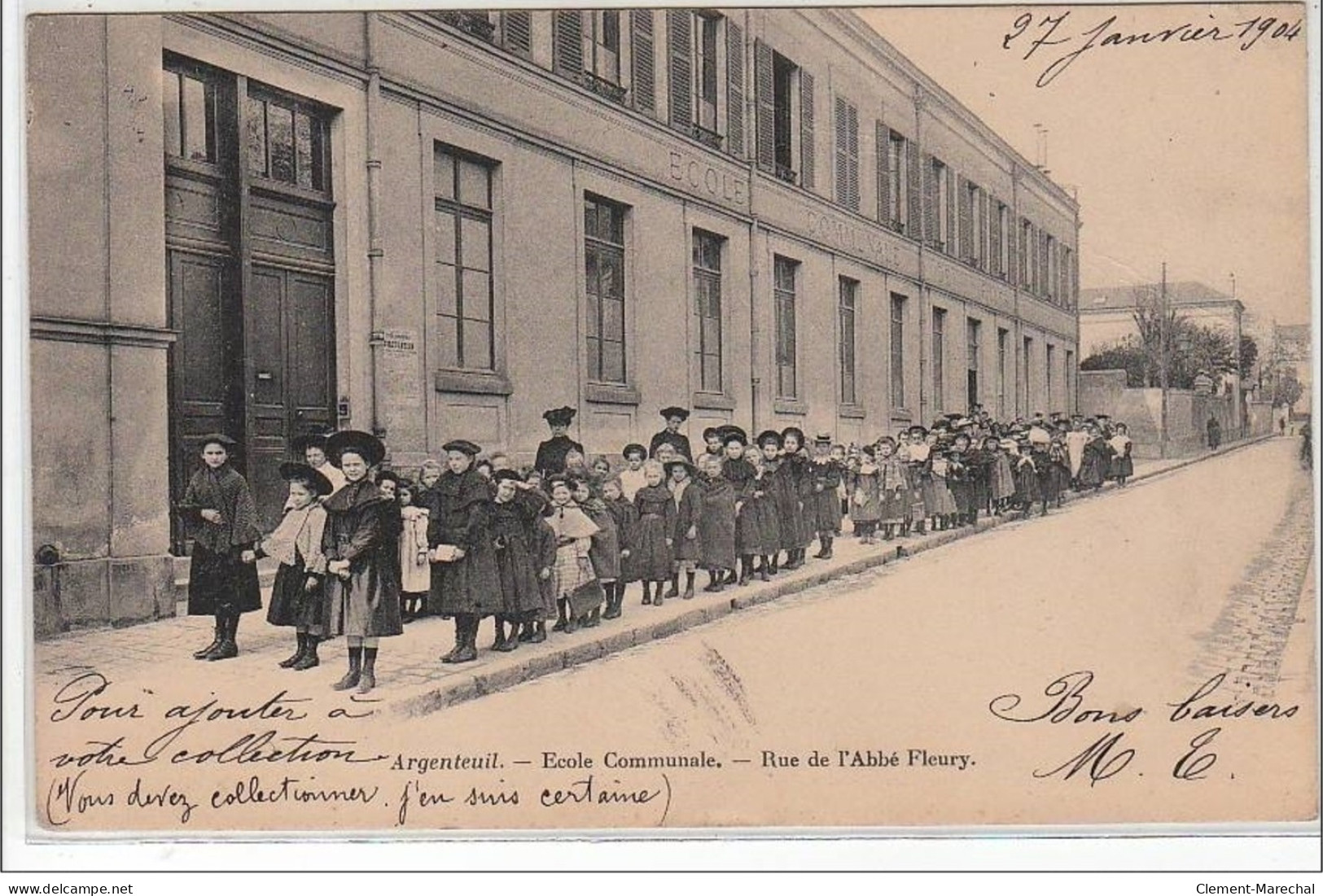 ARGENTEUIL : école Communale - Rue De L'Abbé Fleury - Très Bon état - Argenteuil