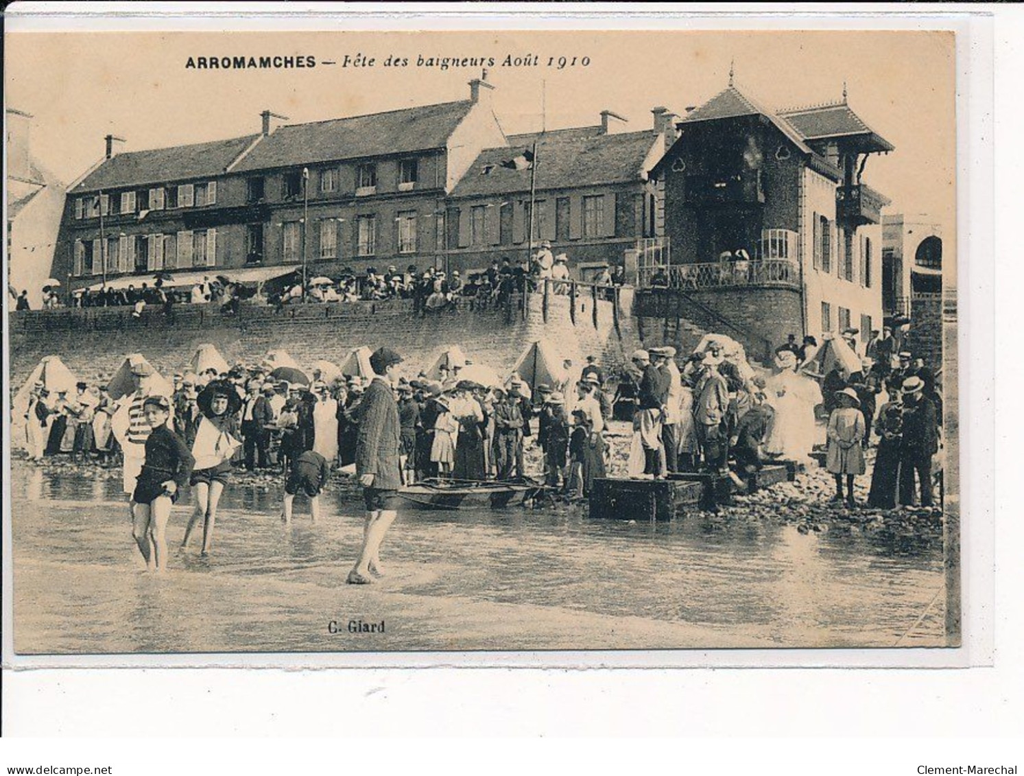 ARROMANCHES : Fête Des Baigneurs Août 1910 - Très Bon état - Arromanches