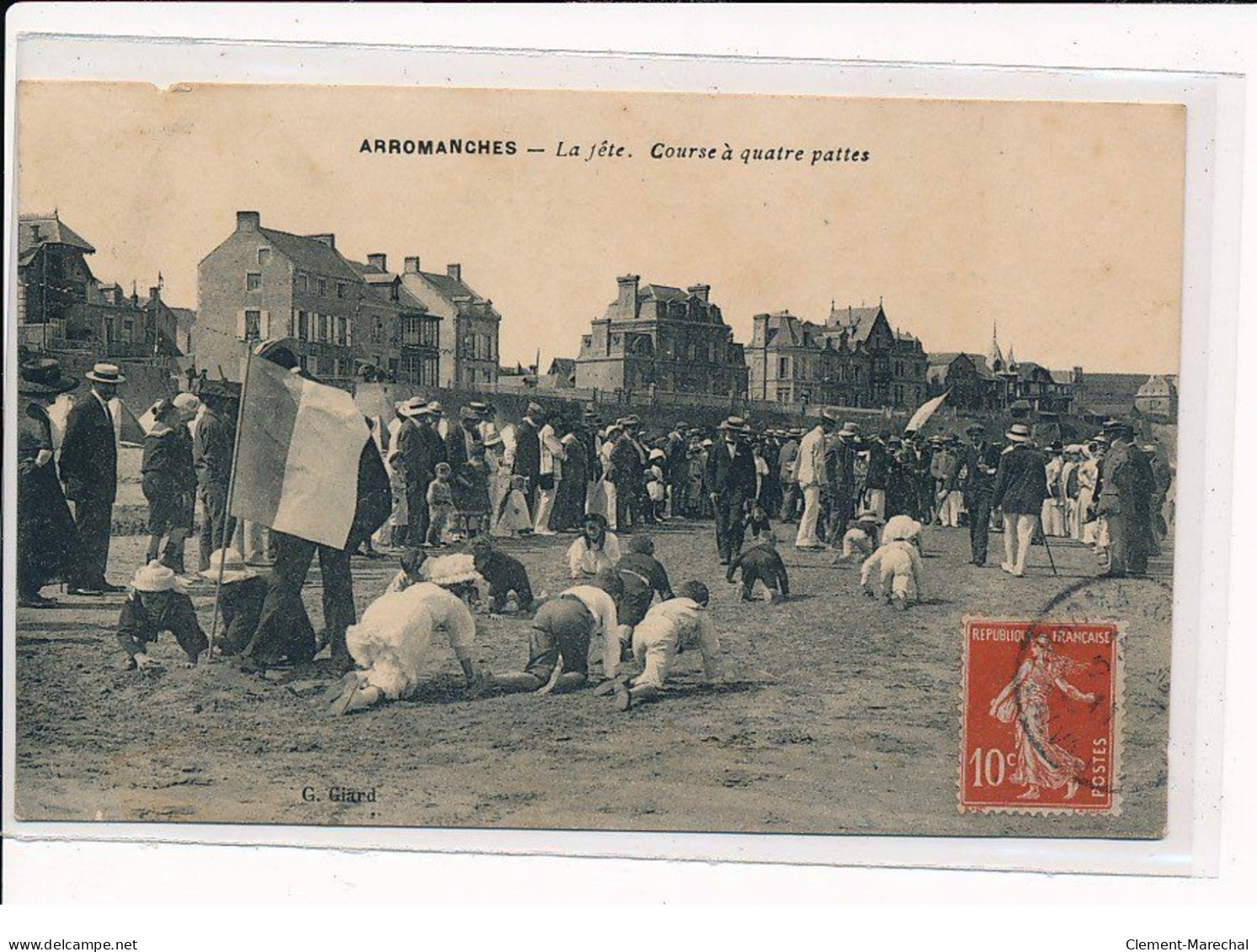 ARROMANCHES : La Fête, Course à Quatre Pattes - état - Arromanches