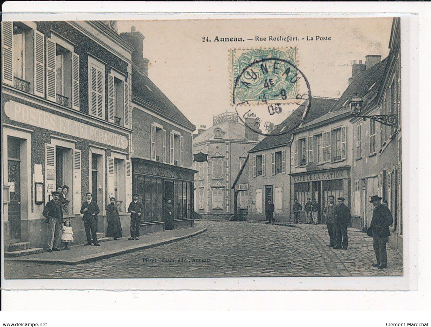 AUNEAU : Rue Rochefort, La Poste - Très Bon état - Auneau