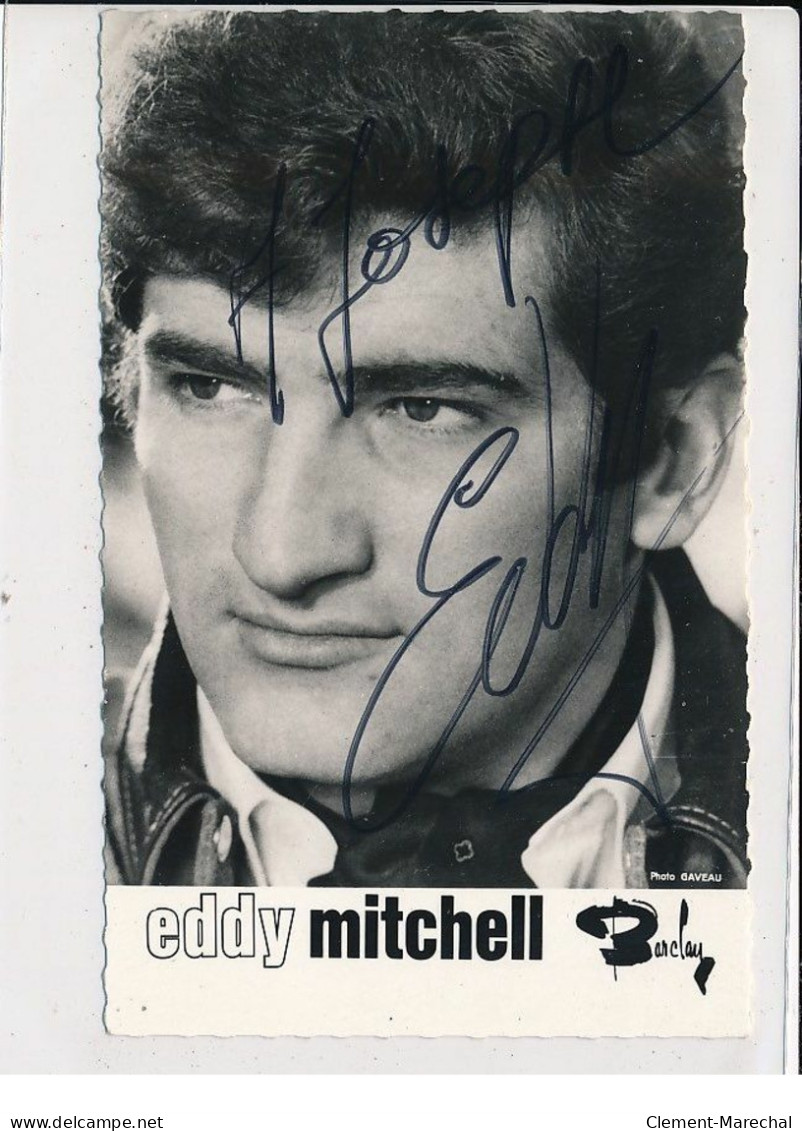 Autographe D'Eddy Mitchell, Chanteur - Très Bon état - Andere & Zonder Classificatie