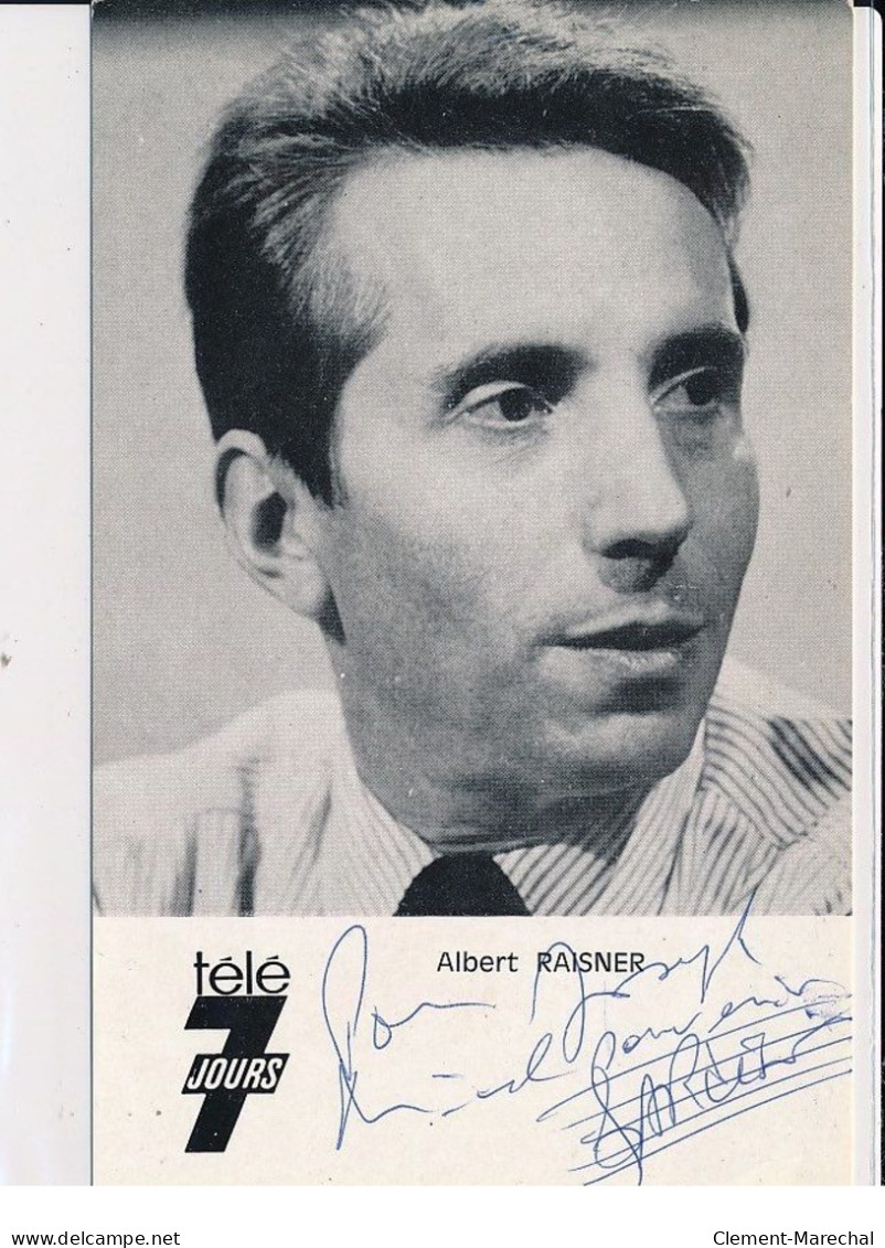 Autographe D'Albert Raisner, Harmoniciste - Très Bon état - Andere & Zonder Classificatie