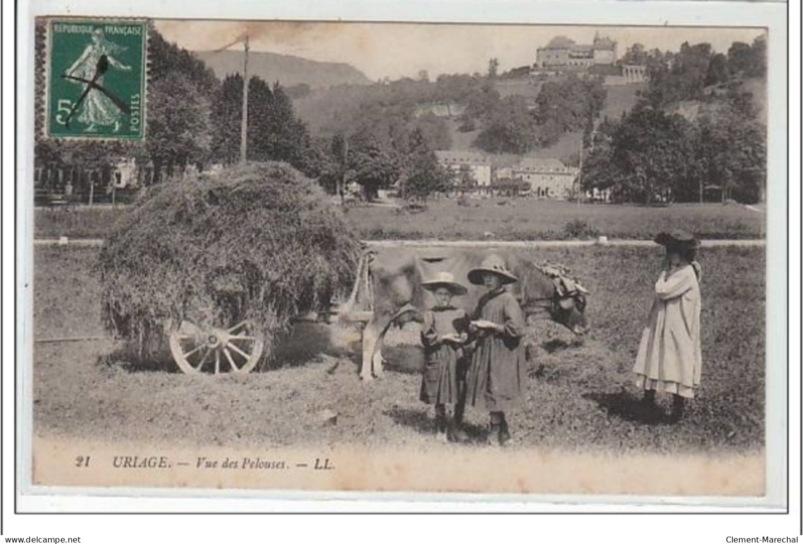 URIAGE : Vue Des Pelouses - Très Bon état - Uriage