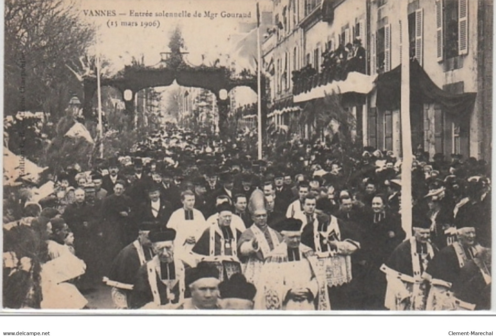 VANNES : Entrée Solennelle De Mgr Gouraud En 1906 - Très Bon état - Otros & Sin Clasificación