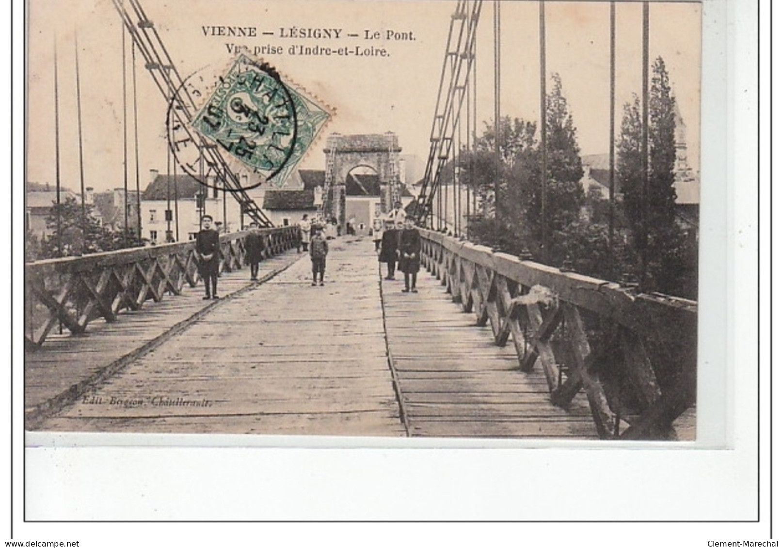 VIENNE LESIGNY - Le Pont - Vue Prise D'Indre-et-Loire - Très Bon  état - Otros & Sin Clasificación