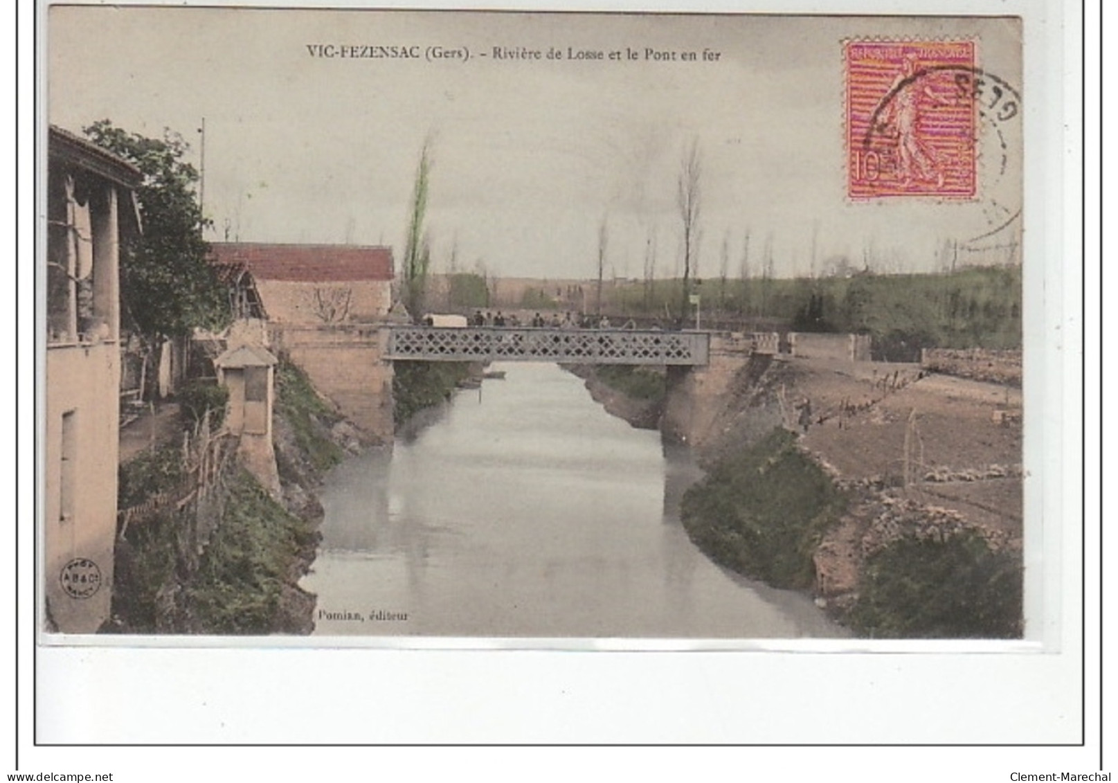 VIC-FEZENSAC - Rivière De Losse Et Le Pont De Fer - Très Bon état - Vic-Fezensac