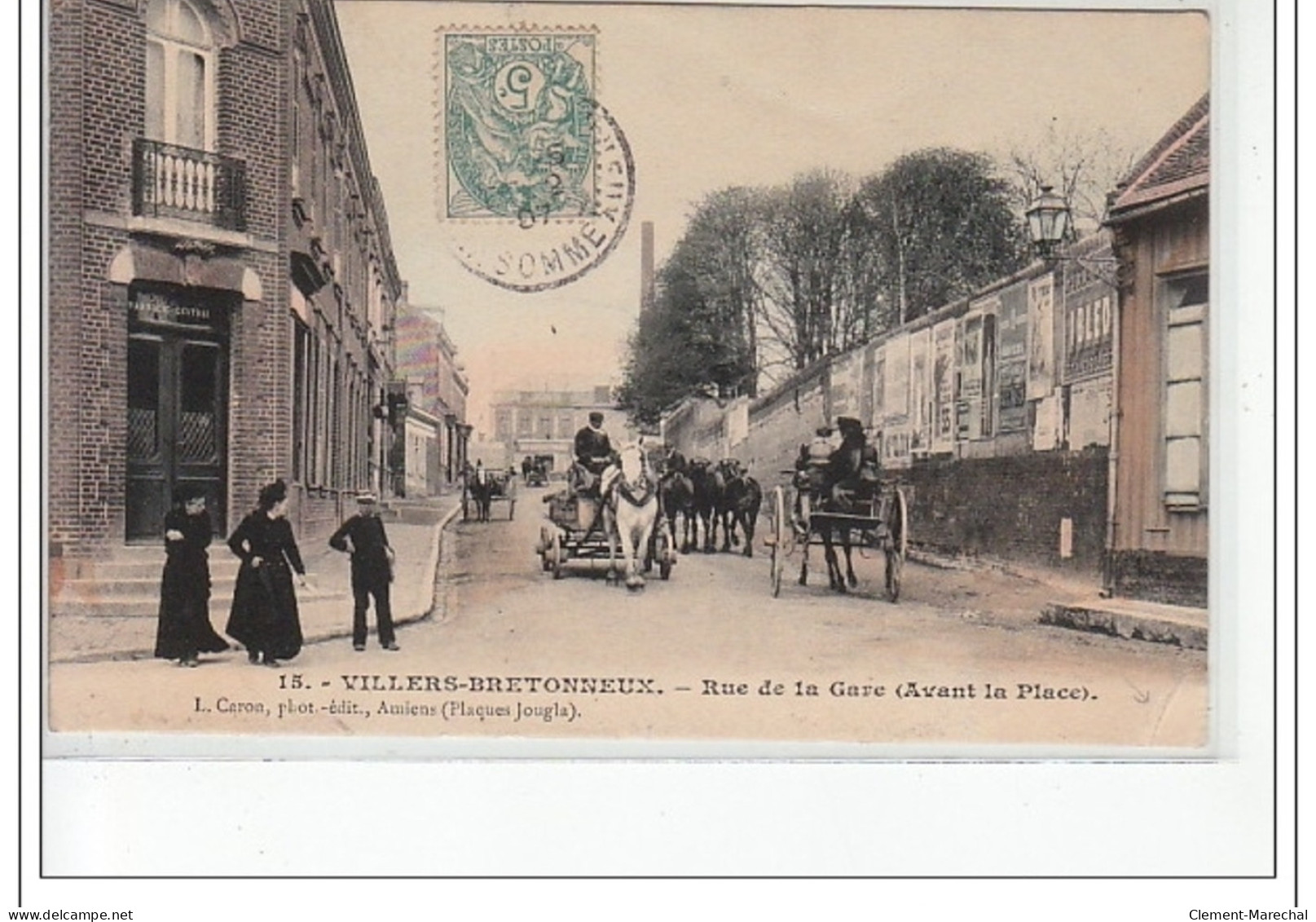 VILLERS-BRETONNEUX - Rue De La Gare (avant La Place) - état - Villers Bretonneux