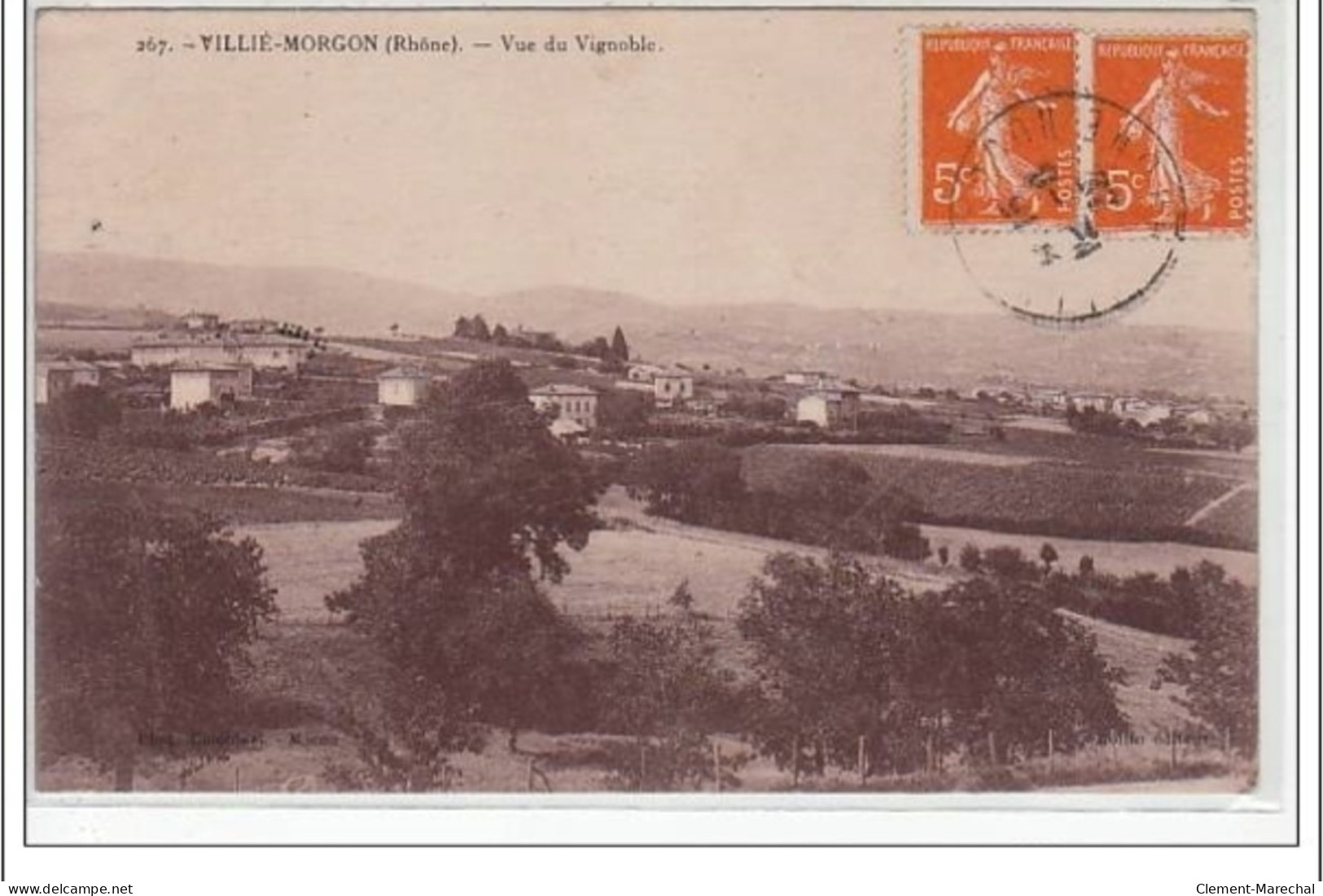 VILLIE MORGON - Vue Du Vignoble - Très Bon état - Villie Morgon