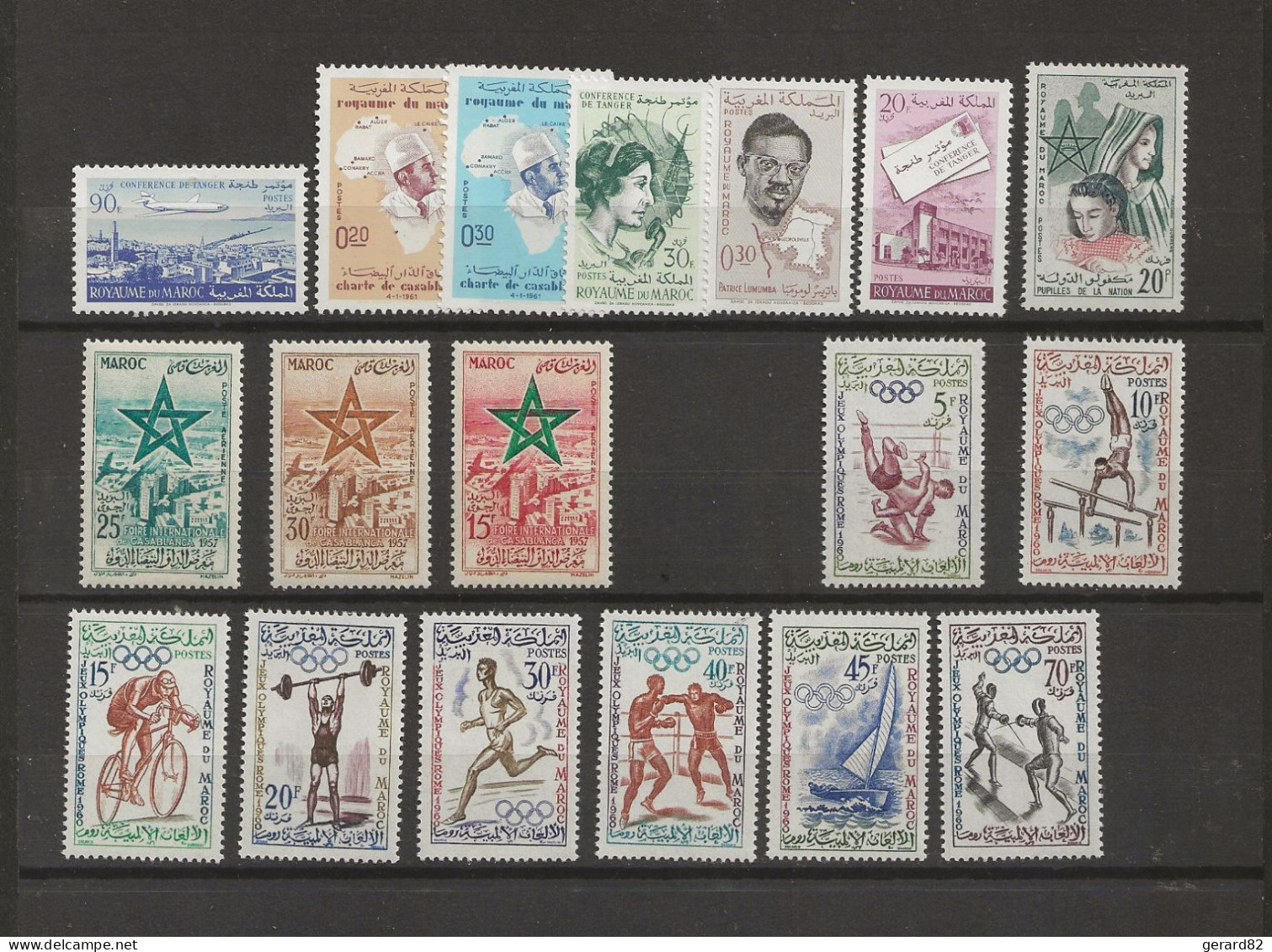 MAROC LOT DE 170 TIMBRES N** TRES BONNE COTE DEPART A MOINS DE 10% - Maroc (1956-...)