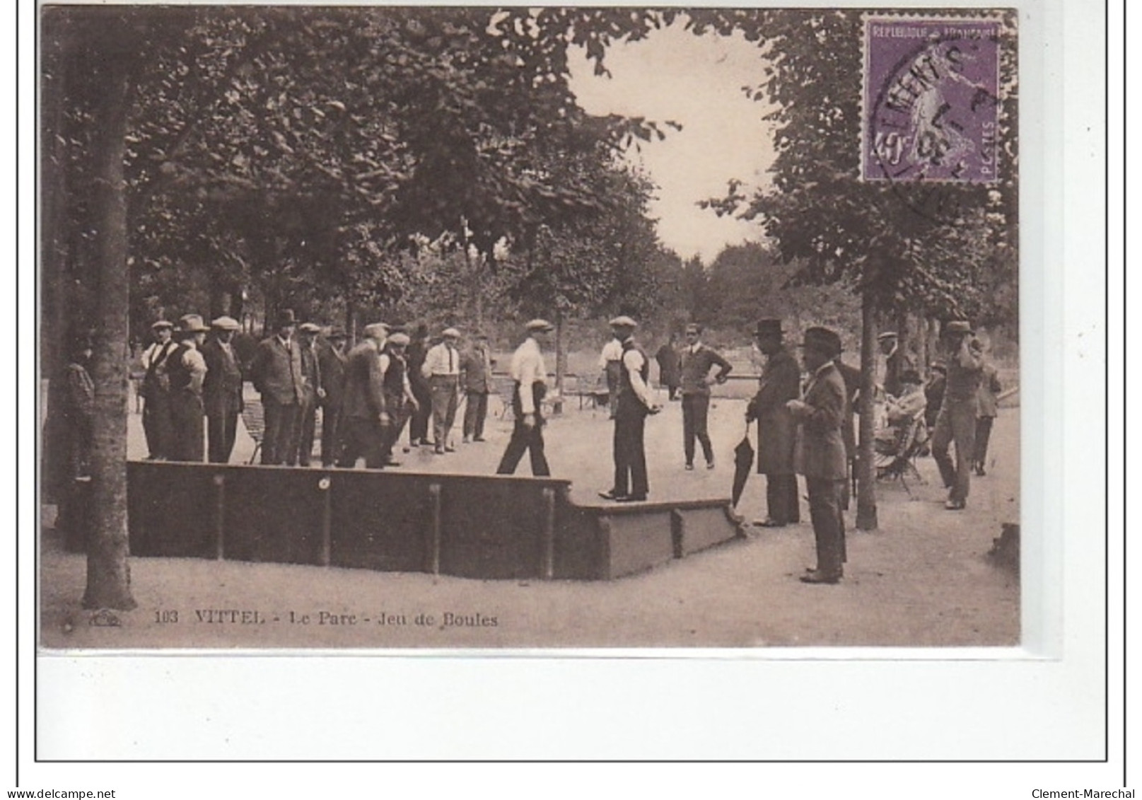 VITTEL - Le Parc - Jeu De Boules - Très Bon état - Contrexeville