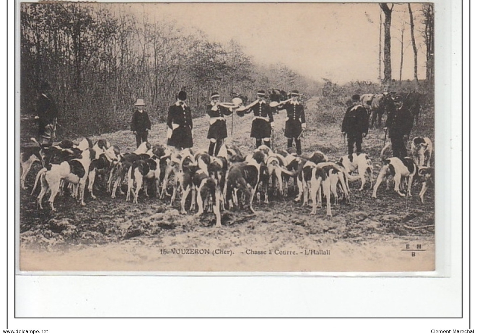 VOUZERON - Chasse à Courre - L'hallali - Très Bon état - Vouzeron