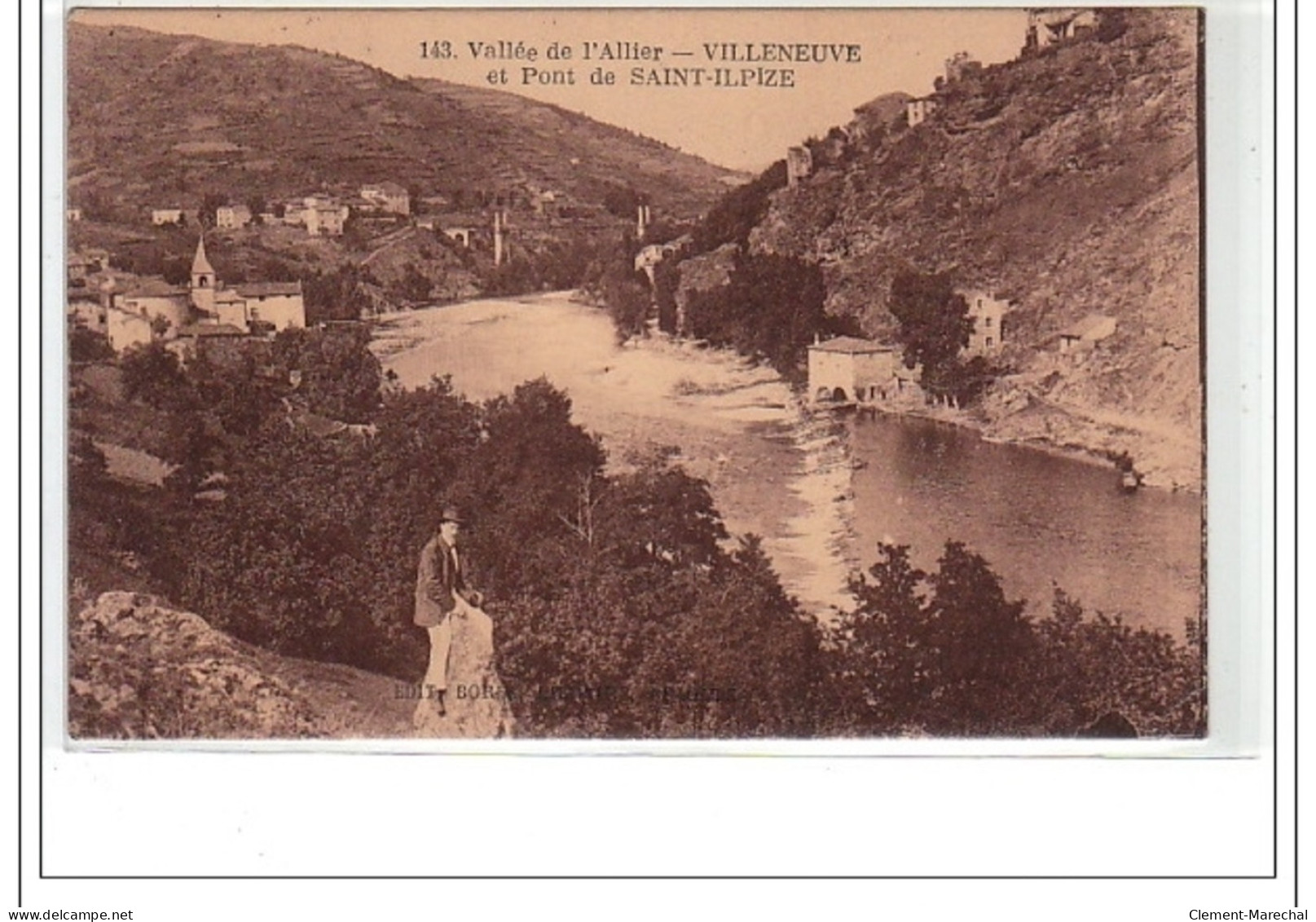 Vallée De L'Allier - VILLENEUVE Et Le Pont De SAINT ILPIZE - Très Bon état - Other & Unclassified