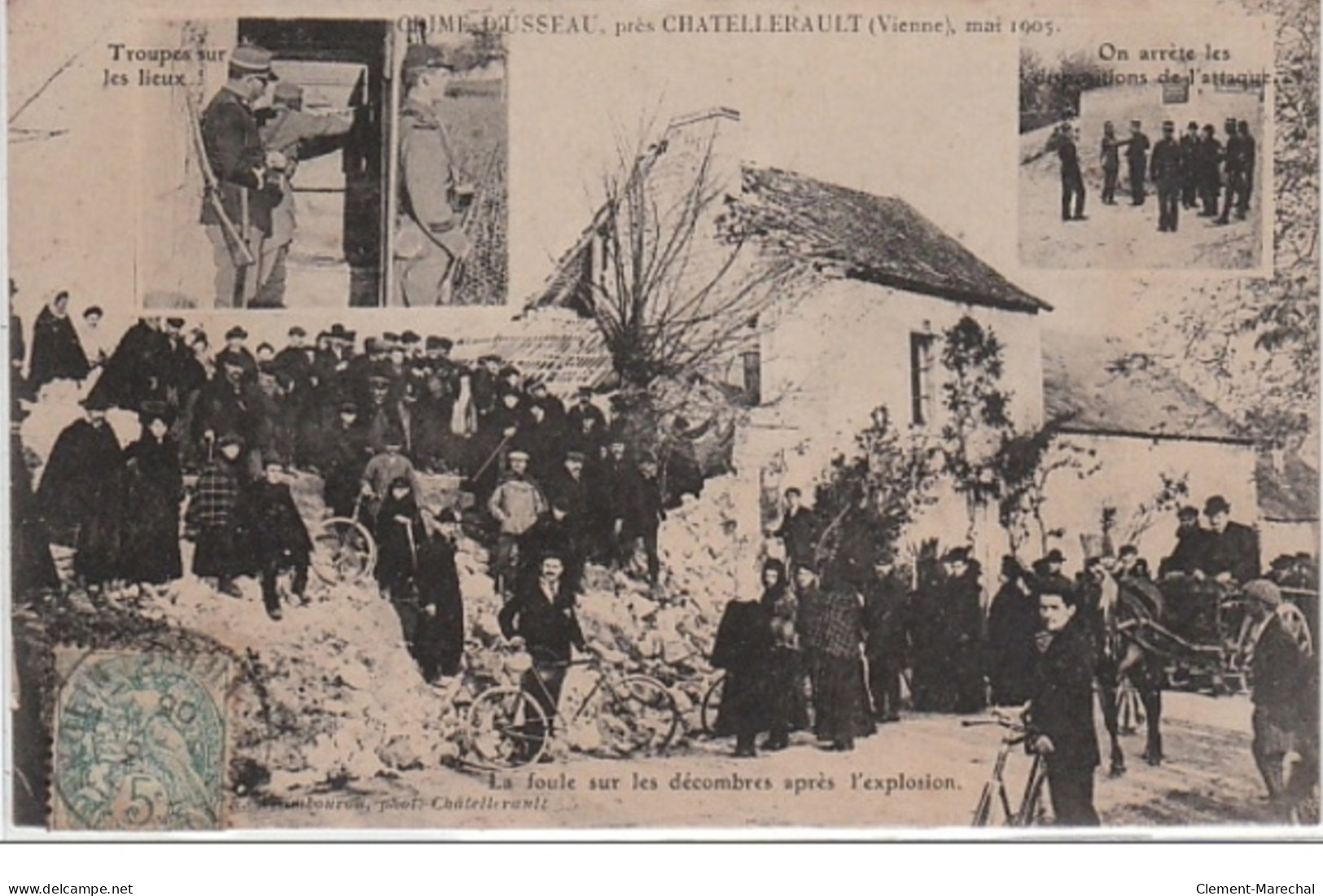 Le Crime D'USSEAU, Près CHATELLERAULT En 1905 - Très Bon état - Otros & Sin Clasificación