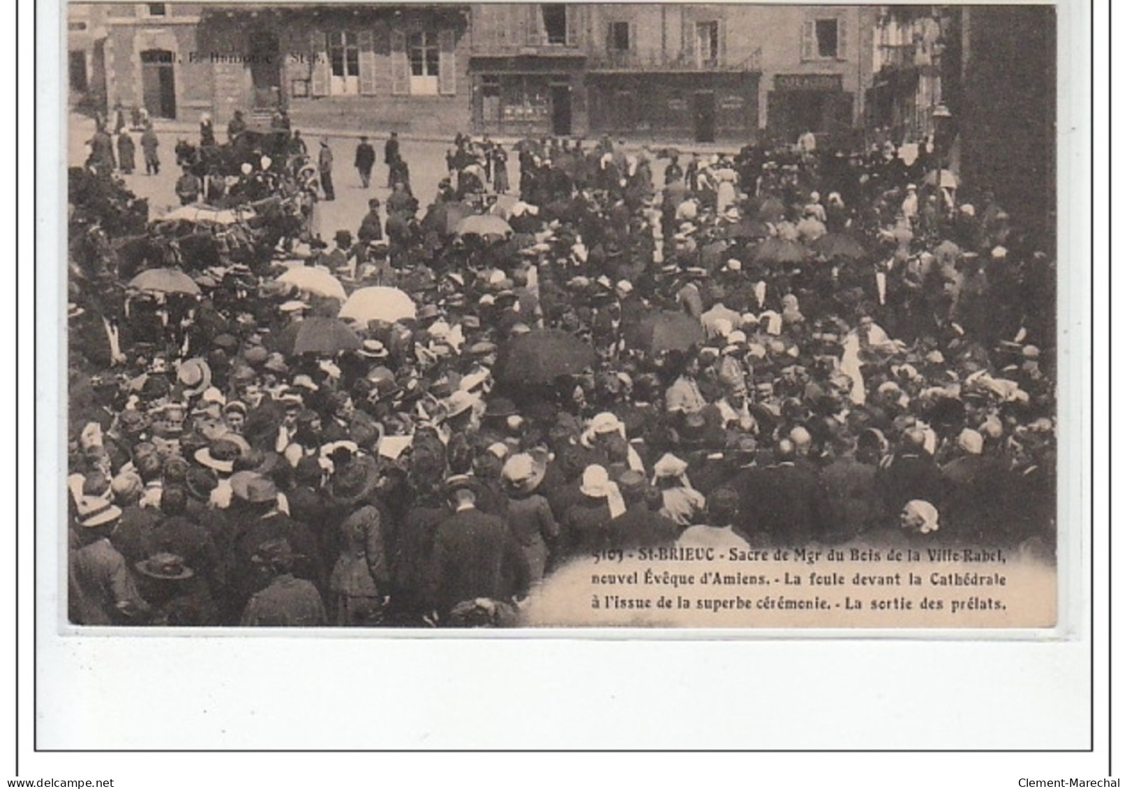 SAINT BRIEUC -  Sacre De Mgr Du Bois De La Ville-Rabel - La Sortie Des Prélats - Très Bon état - Saint-Brieuc