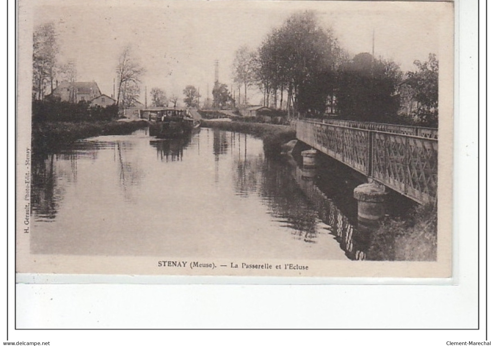 STENAY - La Passerelle Et L'écluse - Très Bon état - Stenay