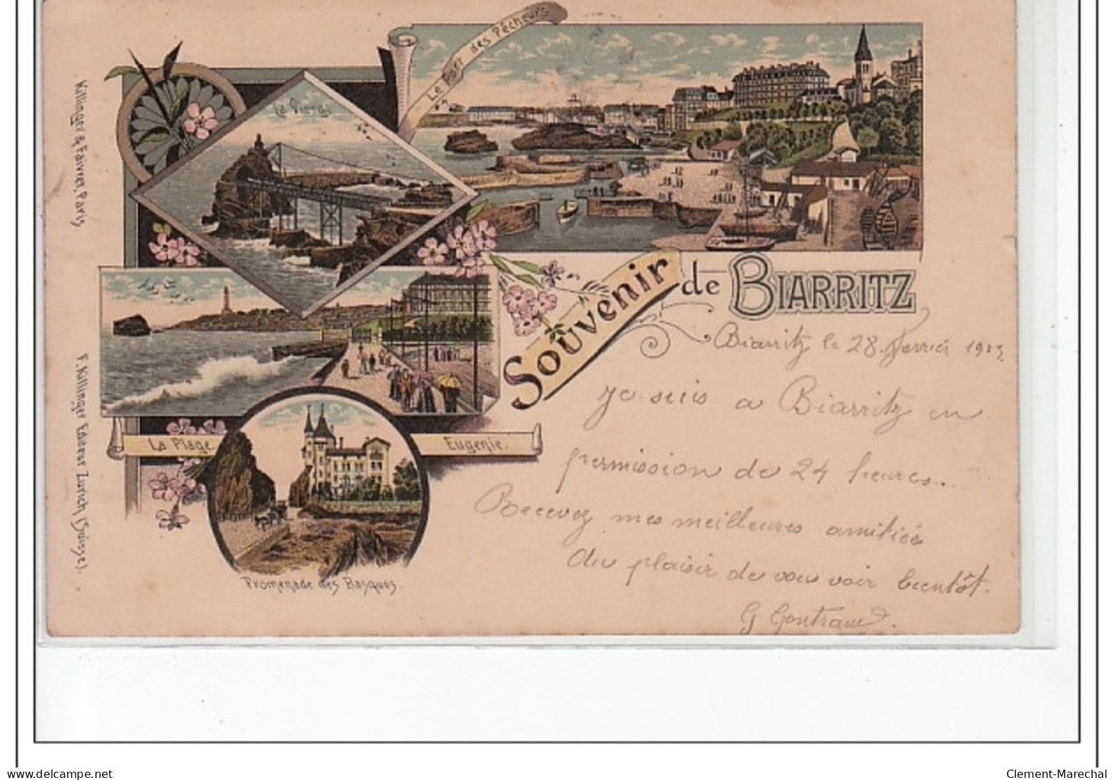 Souvenir De BIARRITZ - Très Bon état - Biarritz