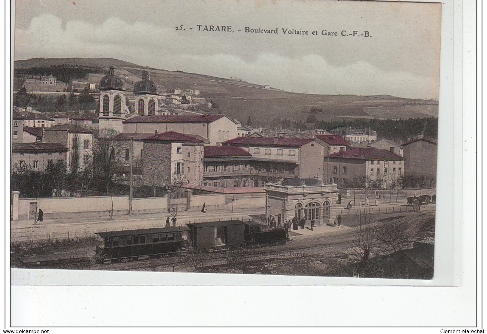 TARARE - Boulevard Voltaire Et Gare C.F.B. - Très Bon état - Tarare