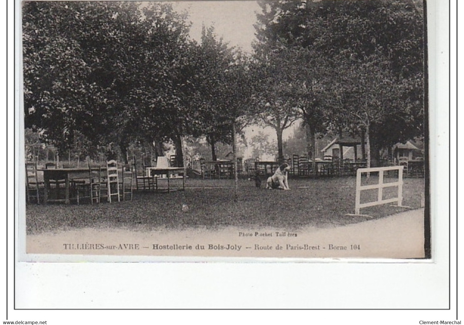 TILLIERES SUR AVRE - Hostellerie Du Bois Joli - Route De Paris-Brest - Borne 104 - Très Bon état - Tillières-sur-Avre