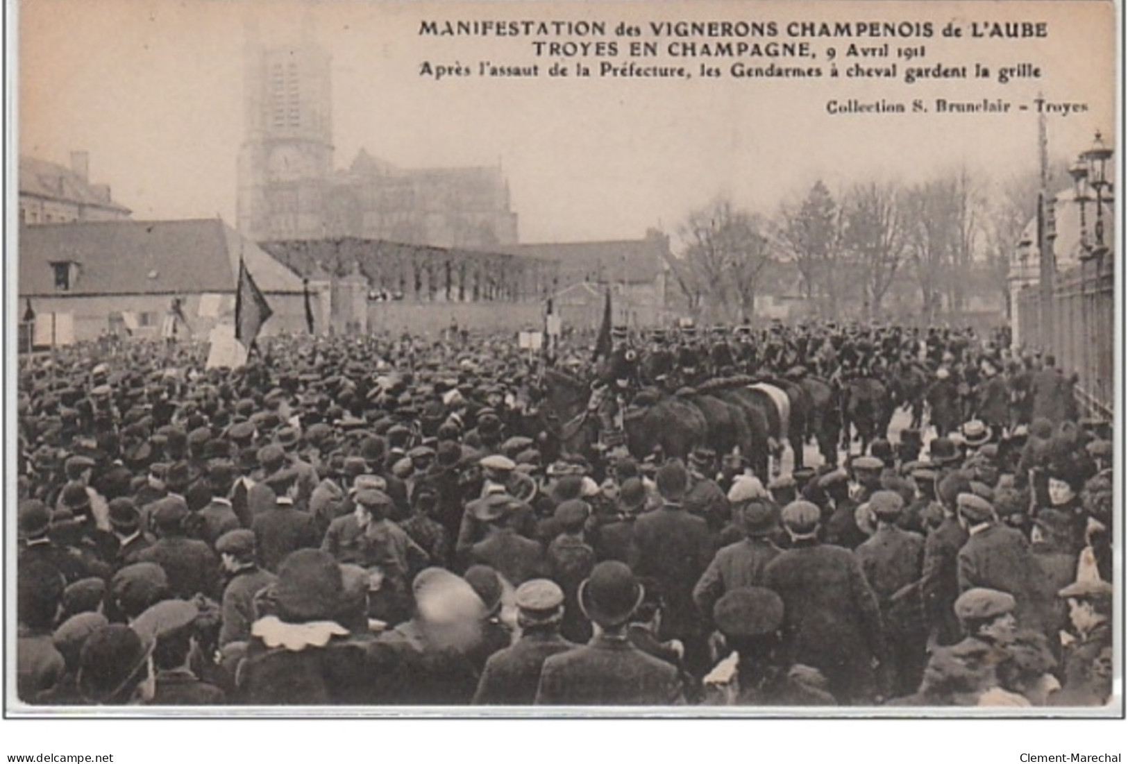 TROYES : Manifestation De Vignerons En 1911 - Très Bon état - Otros & Sin Clasificación