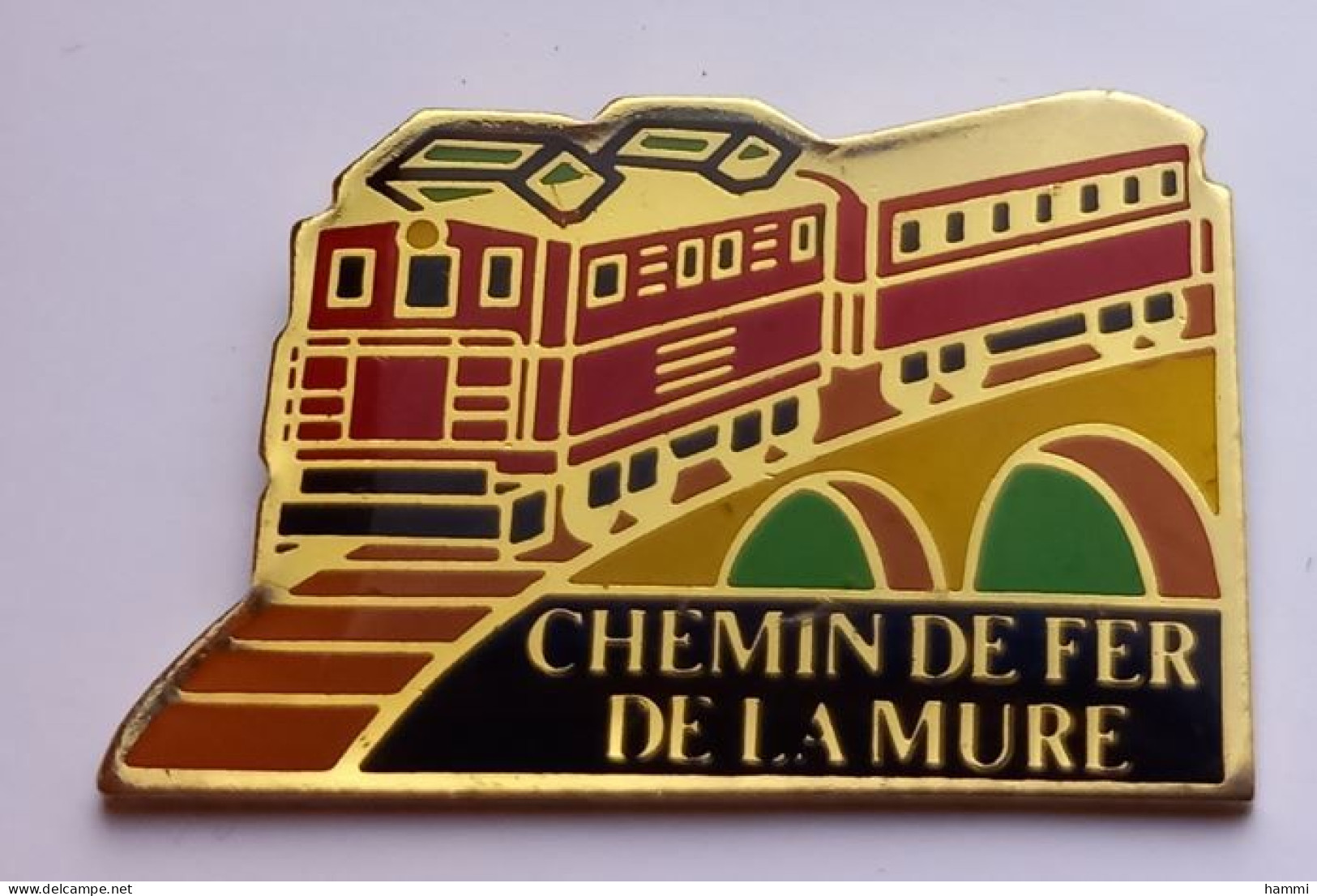 G243 Pin's SNCF TGV Locomotive Train Chemin De Fer De La Mure Isère Achat Immédiat - TGV