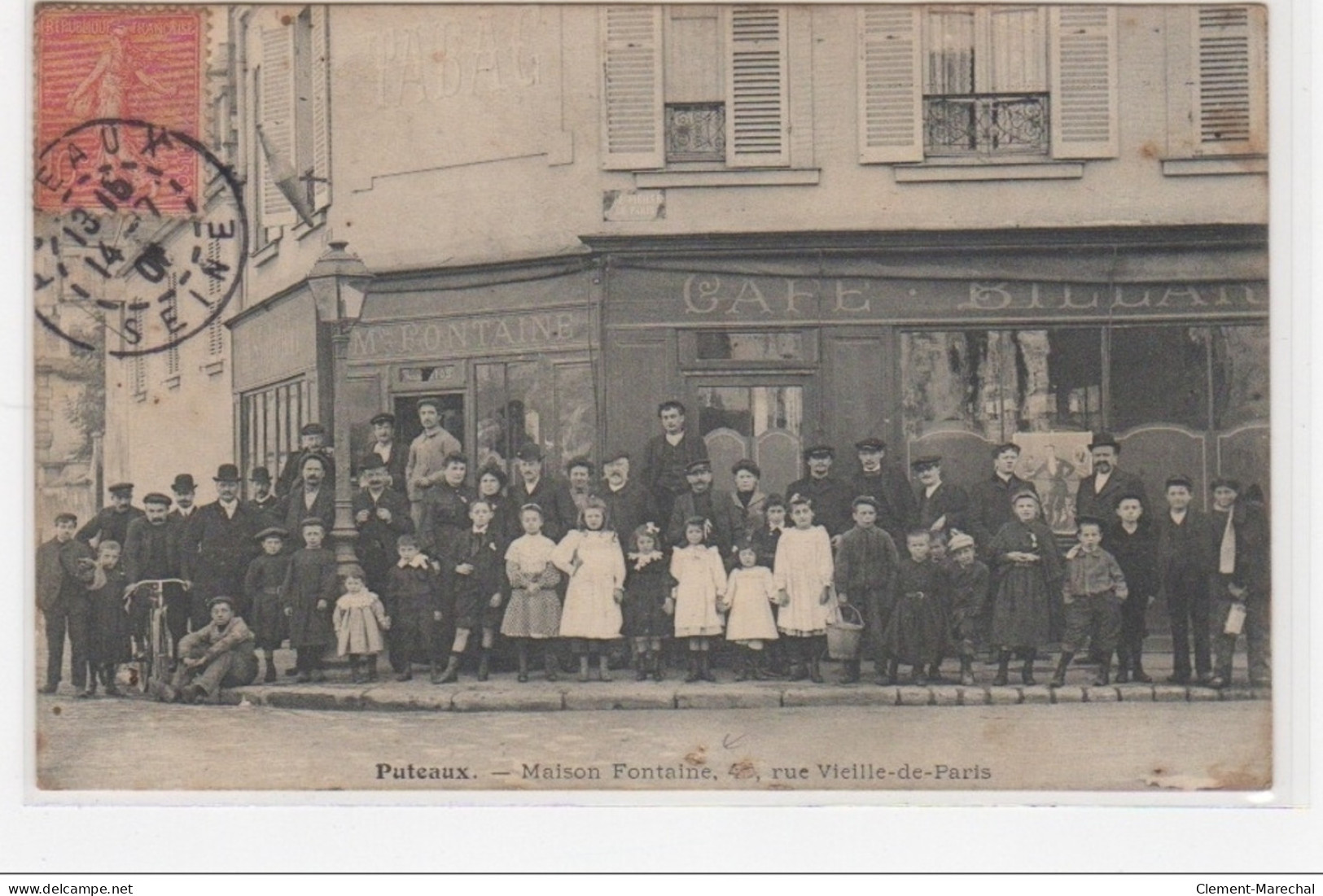 PUTEAUX : Maison Fontaine (café Billard) - Bon état (traces) - Puteaux