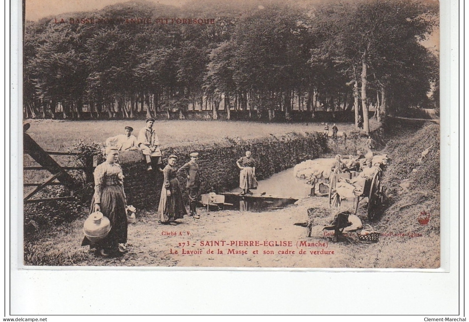 SAINT PIERRE EGLISE - Le Lavoir De La Masse Et Son Cadre De Verdure - Très Bon état - Saint Pierre Eglise