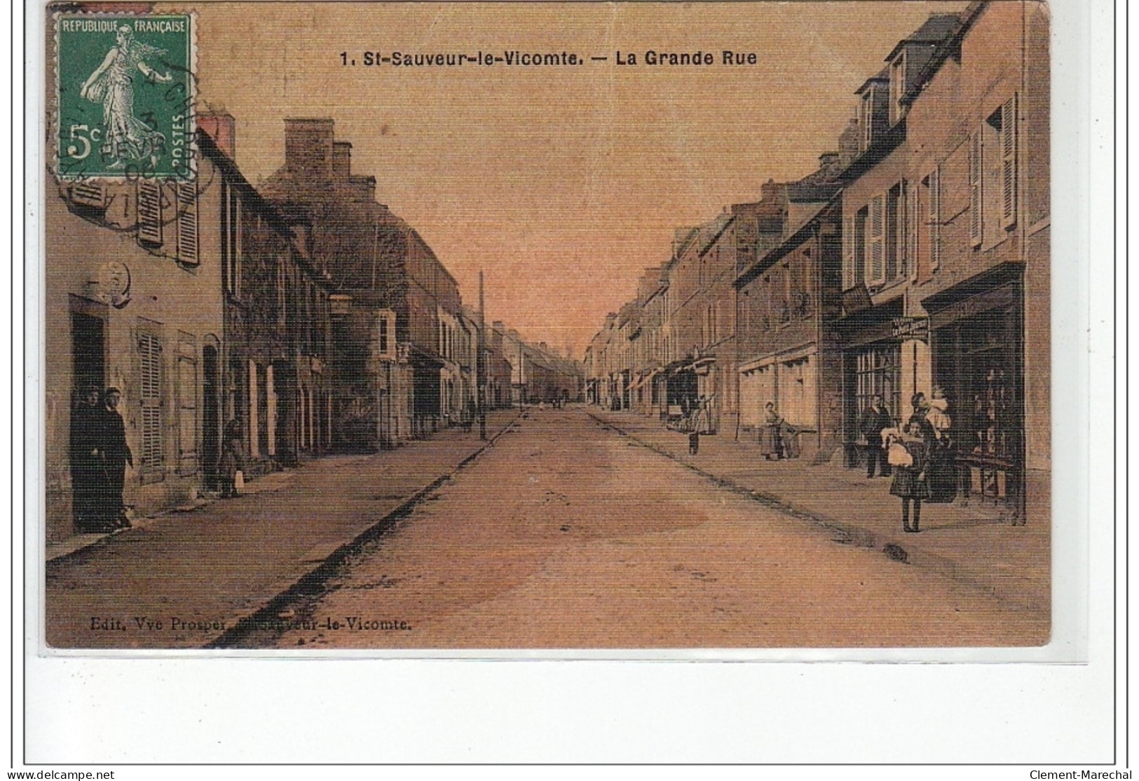 SAINT SAUVEUR LE VICOMTE - La Grande Rue - Très Bon état - Saint Sauveur Le Vicomte