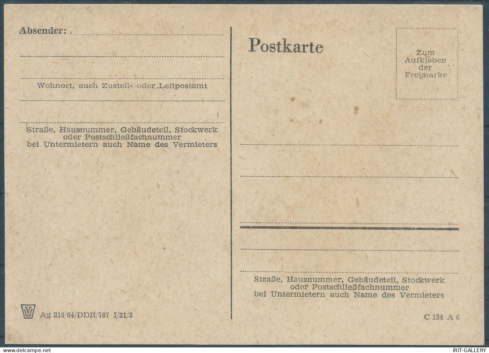 Germany-Deutschland,Democratic Republic,1964 Olympic Games-Tokyo,Japan-Postal Card With Cancellation On The Day Of Issue - Postkaarten - Ongebruikt
