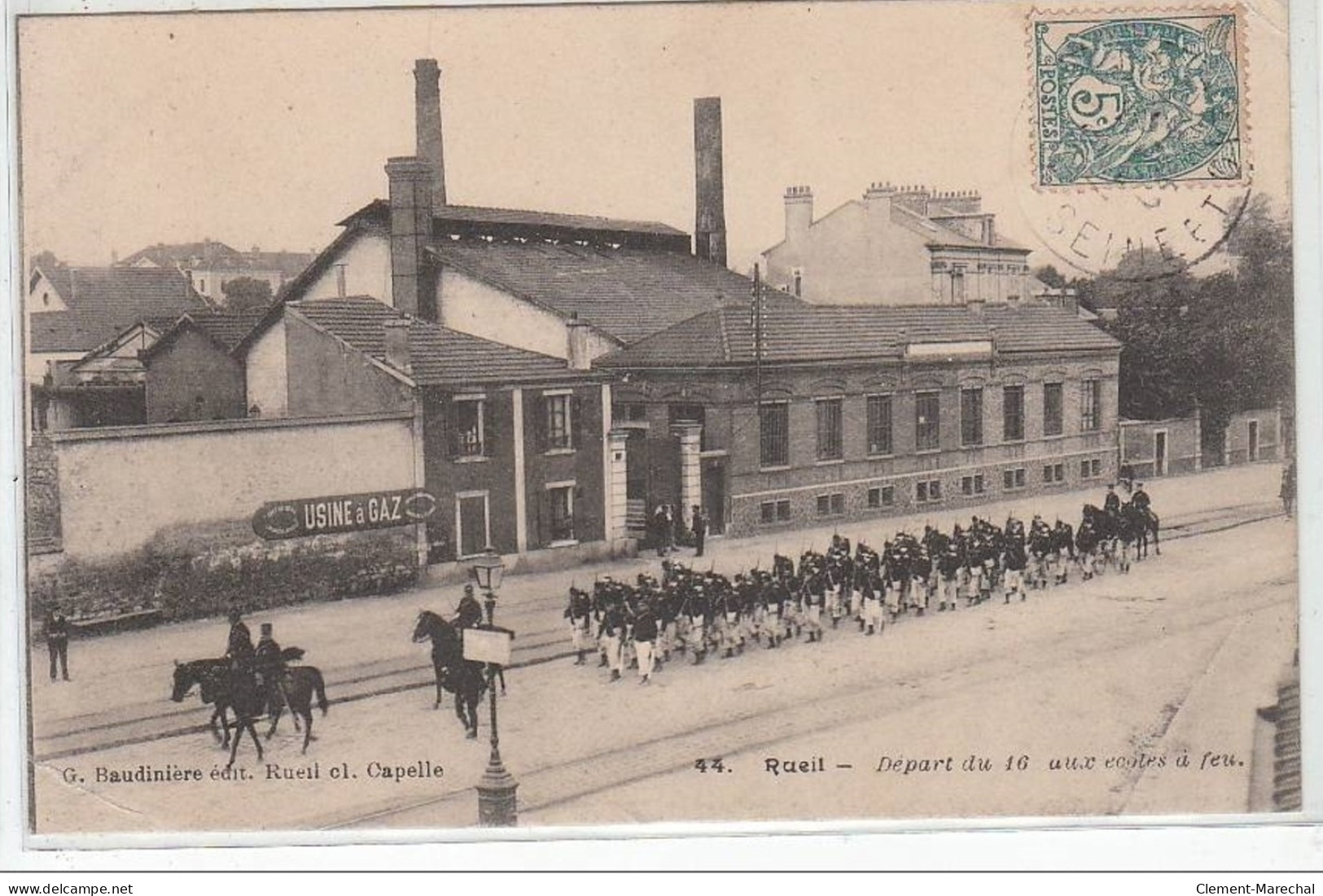 RUEIL : Départ Du 16° Aux écoles à Feu - MILITAIRE - Très Bon état - Rueil Malmaison