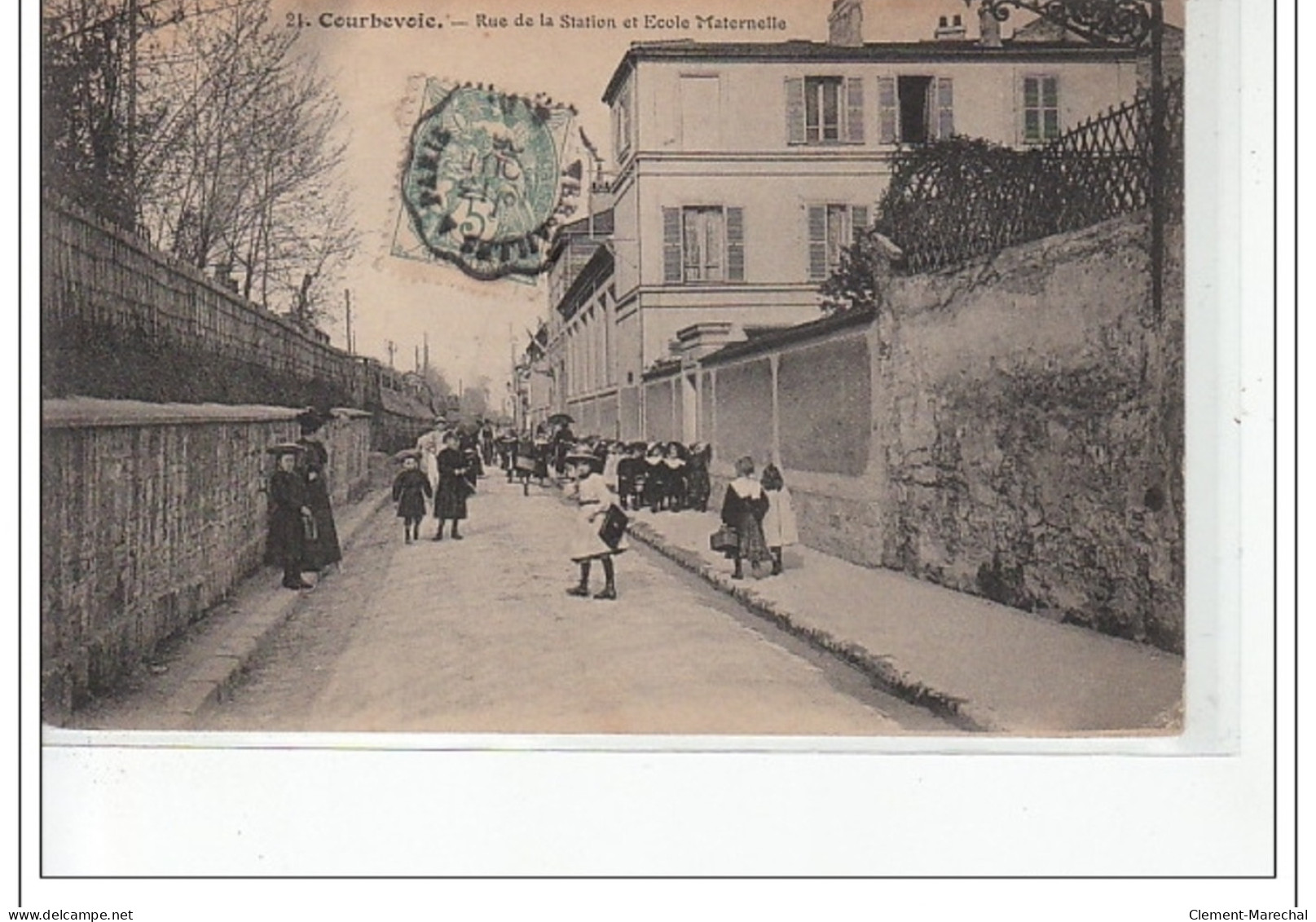 Rue De La Station Et Ecole Maternelle - Très Bon état - Courbevoie