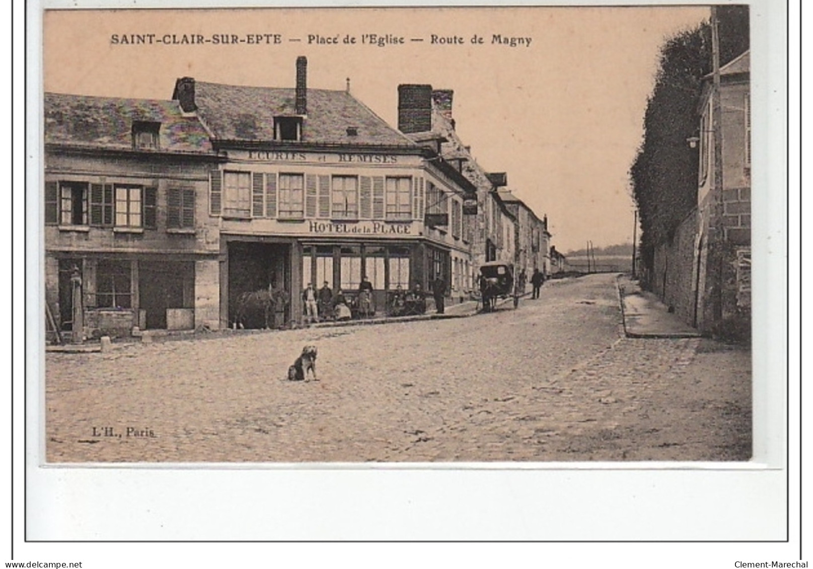 SAINT CLAIR SUR EPTE - Place De L'église - Route De Magny - Très Bon état - Other & Unclassified