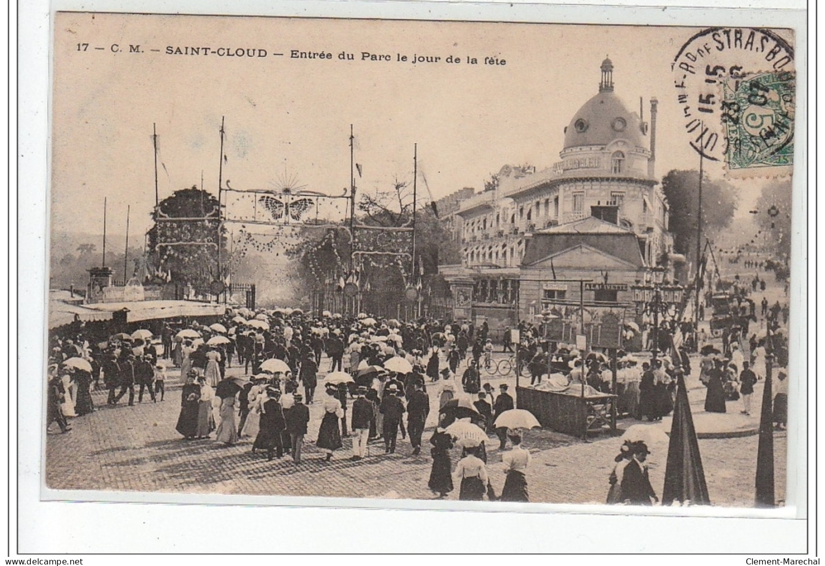 SAINT CLOUD - Entrée Du Parc Le Jour De La Fête - Très Bon état - Saint Cloud