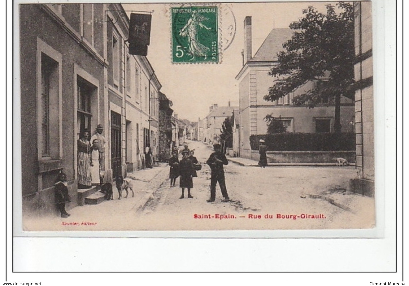 SAINT EPAIN - Rue Du Bourg Girault - Très Bon état - Altri & Non Classificati