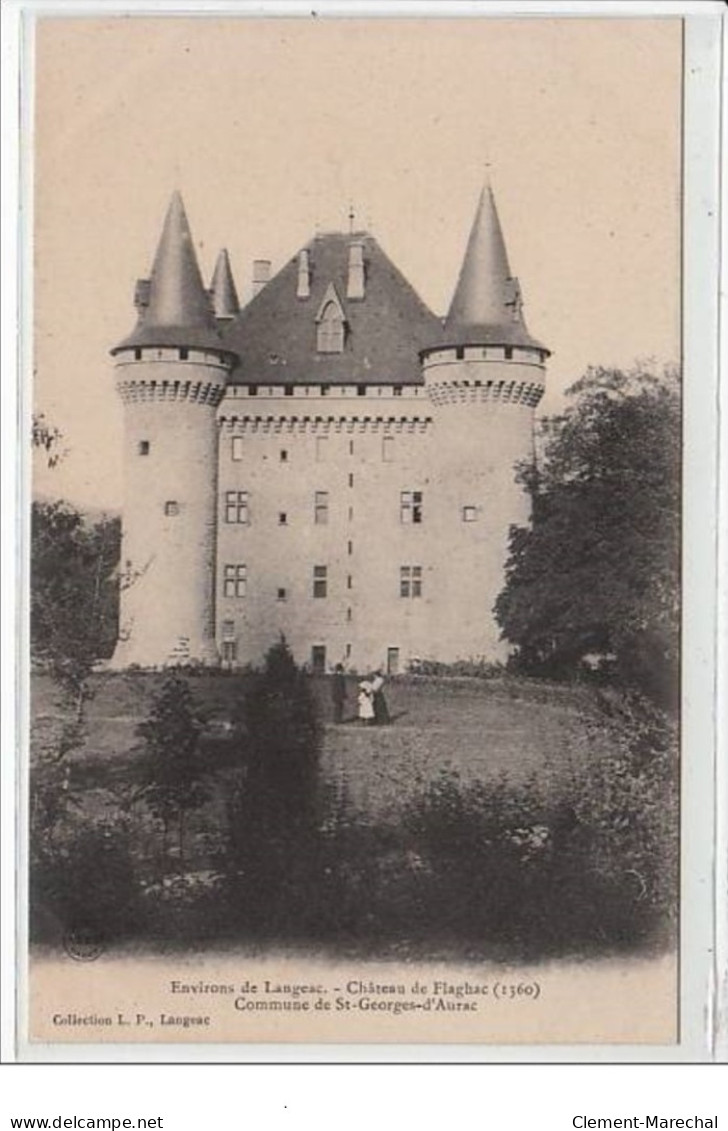 SAINT GEORGES D'AURAC : Château De Flaghac (1360) - Environs De Langeac - Très Bon état - Other & Unclassified