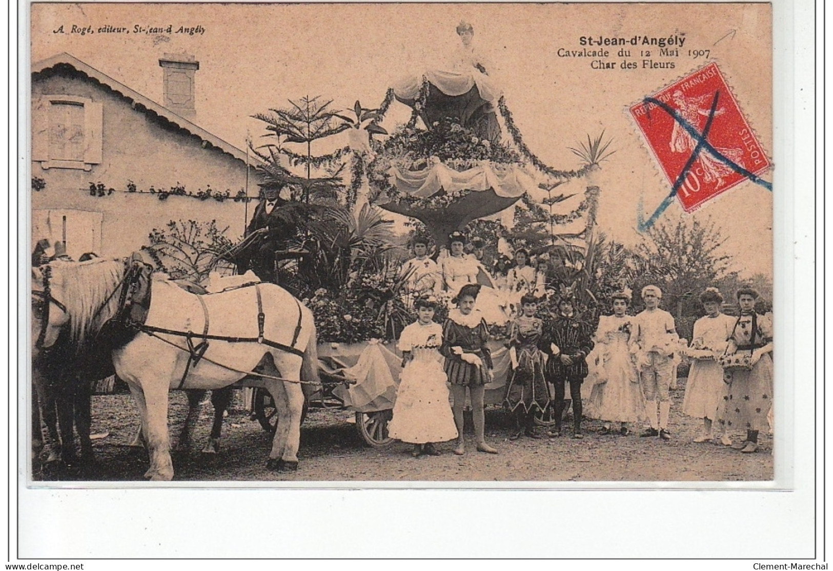 SAINT JEAN D'ANGELY : Cavalcade De Mai 1907- Bon état (un Coin Plié) - Saint-Jean-d'Angely